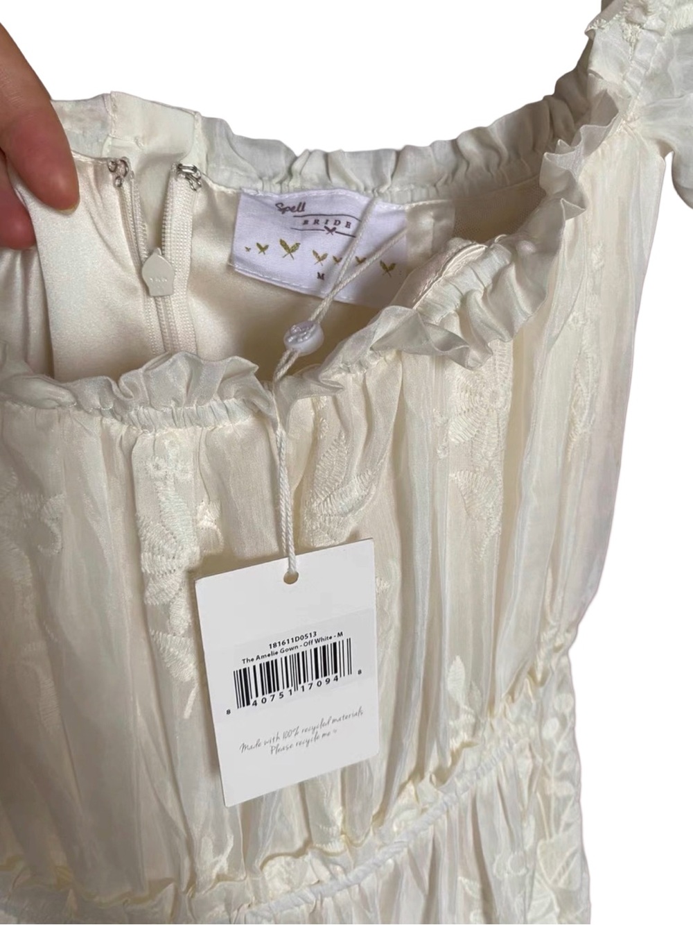 NWT Spell & The Gypsy Collective The Amelie Gown Off White Size M - Picture 8 of 11